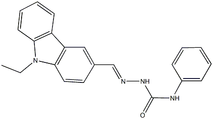 9-ethyl-9H-carbazole-3-carbaldehyde N-phenylsemicarbazone Structure