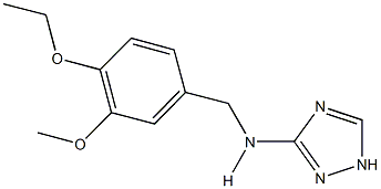 N-(4-ethoxy-3-methoxybenzyl)-N-(1H-1,2,4-triazol-3-yl)amine Struktur