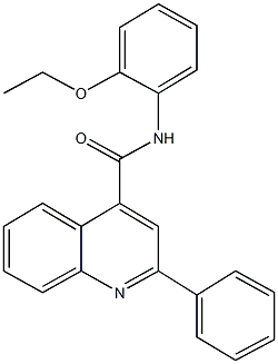 N-(2-ethoxyphenyl)-2-phenyl-4-quinolinecarboxamide 结构式