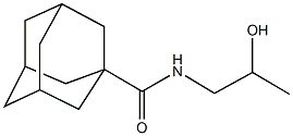 N-(2-hydroxypropyl)-1-adamantanecarboxamide Structure