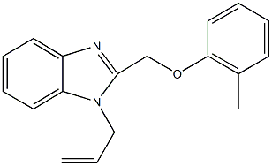 (1-allyl-1H-benzimidazol-2-yl)methyl 2-methylphenyl ether Struktur