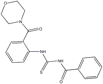 N-benzoyl-N'-[2-(4-morpholinylcarbonyl)phenyl]thiourea Structure