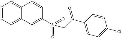 1-(4-chlorophenyl)-2-(2-naphthylsulfonyl)ethanone,,结构式