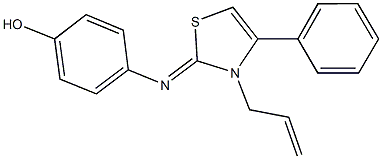 4-[(3-allyl-4-phenyl-1,3-thiazol-2(3H)-ylidene)amino]phenol|