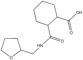 2-{[(tetrahydro-2-furanylmethyl)amino]carbonyl}cyclohexanecarboxylic acid Struktur