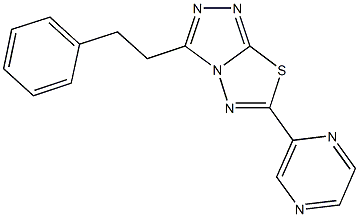3-(2-phenylethyl)-6-(2-pyrazinyl)[1,2,4]triazolo[3,4-b][1,3,4]thiadiazole