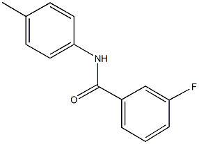 3-fluoro-N-(4-methylphenyl)benzamide 结构式