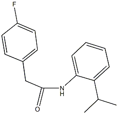 2-(4-fluorophenyl)-N-(2-isopropylphenyl)acetamide Structure