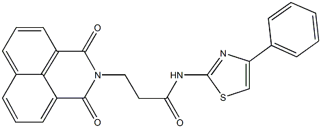 3-(1,3-dioxo-1H-benzo[de]isoquinolin-2(3H)-yl)-N-(4-phenyl-1,3-thiazol-2-yl)propanamide