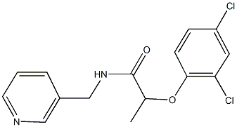 2-(2,4-dichlorophenoxy)-N-(3-pyridinylmethyl)propanamide Structure