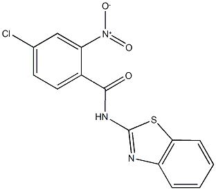 N-(1,3-benzothiazol-2-yl)-4-chloro-2-nitrobenzamide Struktur