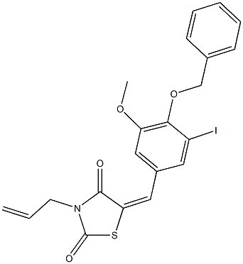 3-allyl-5-[4-(benzyloxy)-3-iodo-5-methoxybenzylidene]-1,3-thiazolidine-2,4-dione