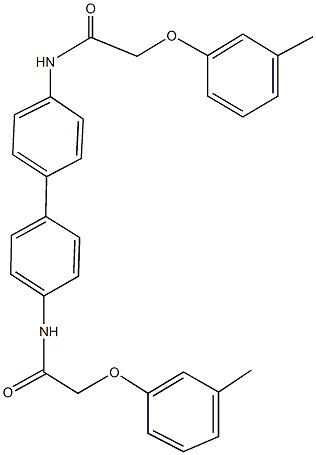 2-(3-methylphenoxy)-N-(4'-{[(3-methylphenoxy)acetyl]amino}[1,1'-biphenyl]-4-yl)acetamide Structure