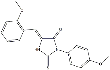 5-(2-methoxybenzylidene)-3-(4-methoxyphenyl)-2-thioxo-4-imidazolidinone
