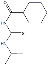N-(cyclohexylcarbonyl)-N'-isopropylthiourea 结构式