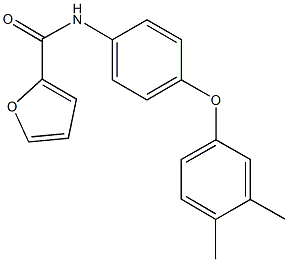 N-[4-(3,4-dimethylphenoxy)phenyl]-2-furamide Structure