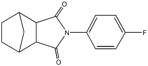 4-(4-fluorophenyl)-4-azatricyclo[5.2.1.0~2,6~]decane-3,5-dione Struktur