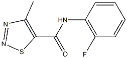  N-(2-fluorophenyl)-4-methyl-1,2,3-thiadiazole-5-carboxamide