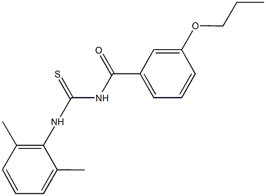 N-(2,6-dimethylphenyl)-N'-(3-propoxybenzoyl)thiourea Structure