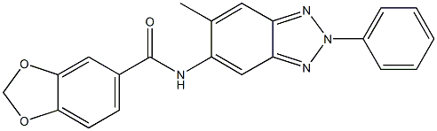  N-(6-methyl-2-phenyl-2H-1,2,3-benzotriazol-5-yl)-1,3-benzodioxole-5-carboxamide