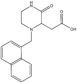 [1-(1-naphthylmethyl)-3-oxo-2-piperazinyl]acetic acid