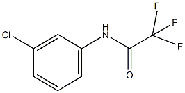 N-(3-chlorophenyl)-2,2,2-trifluoroacetamide 化学構造式