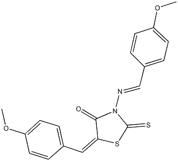 5-(4-methoxybenzylidene)-3-[(4-methoxybenzylidene)amino]-2-thioxo-1,3-thiazolidin-4-one