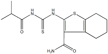  2-{[(isobutyrylamino)carbothioyl]amino}-4,5,6,7-tetrahydro-1-benzothiophene-3-carboxamide