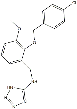 N-{2-[(4-chlorobenzyl)oxy]-3-methoxybenzyl}-N-(1H-tetraazol-5-yl)amine