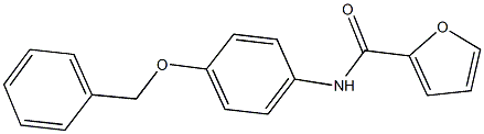 N-[4-(benzyloxy)phenyl]-2-furamide Struktur