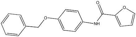 N-[4-(benzyloxy)phenyl]-2-furamide 化学構造式