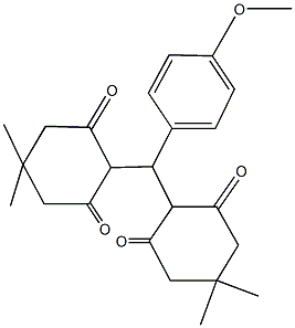 3-hydroxy-2-[(2-hydroxy-4,4-dimethyl-6-oxo-1-cyclohexen-1-yl)(4-methoxyphenyl)methyl]-5,5-dimethyl-2-cyclohexen-1-one,,结构式