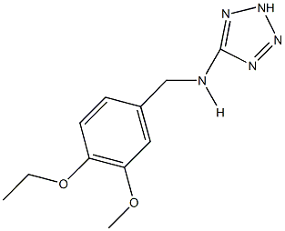 N-(4-ethoxy-3-methoxybenzyl)-N-(2H-tetraazol-5-yl)amine Structure