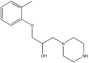 1-(2-methylphenoxy)-3-(1-piperazinyl)-2-propanol Struktur