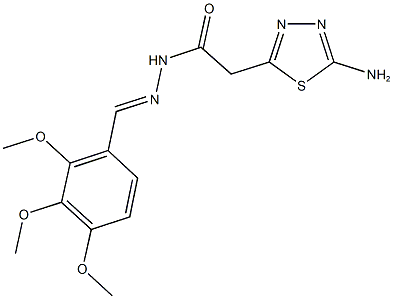 2-(5-amino-1,3,4-thiadiazol-2-yl)-N'-(2,3,4-trimethoxybenzylidene)acetohydrazide