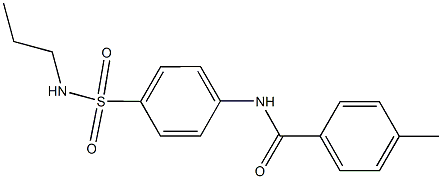 4-methyl-N-{4-[(propylamino)sulfonyl]phenyl}benzamide|
