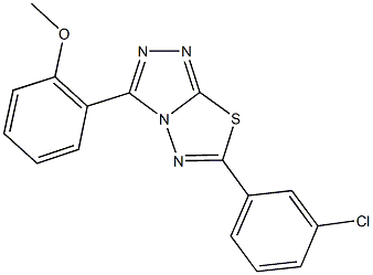 2-[6-(3-chlorophenyl)[1,2,4]triazolo[3,4-b][1,3,4]thiadiazol-3-yl]phenyl methyl ether