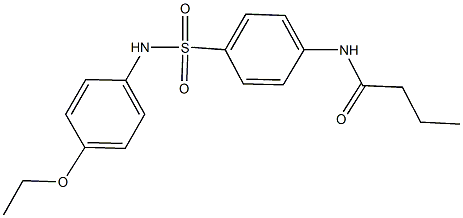 N-{4-[(4-ethoxyanilino)sulfonyl]phenyl}butanamide Structure