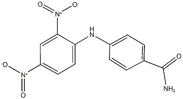 4-{2,4-dinitroanilino}benzamide 化学構造式