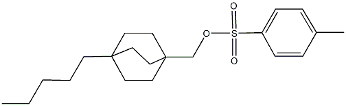 (4-pentylbicyclo[2.2.2]oct-1-yl)methyl 4-methylbenzenesulfonate Structure