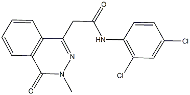 N-(2,4-dichlorophenyl)-2-(3-methyl-4-oxo-3,4-dihydro-1-phthalazinyl)acetamide Struktur