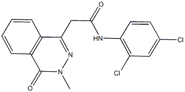 N-(2,4-dichlorophenyl)-2-(3-methyl-4-oxo-3,4-dihydro-1-phthalazinyl)acetamide Structure