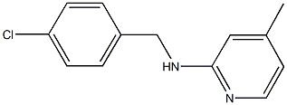 N-(4-chlorobenzyl)-N-(4-methyl-2-pyridinyl)amine 化学構造式