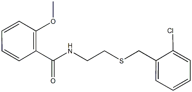 N-{2-[(2-chlorobenzyl)thio]ethyl}-2-methoxybenzamide Structure