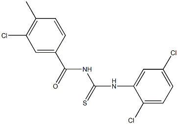  N-(3-chloro-4-methylbenzoyl)-N'-(2,5-dichlorophenyl)thiourea