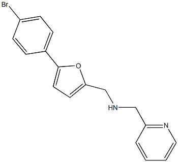 [5-(4-bromophenyl)-2-furyl]-N-(2-pyridinylmethyl)methanamine Structure