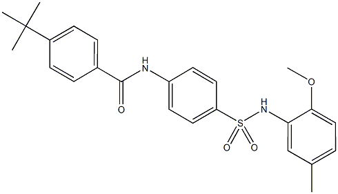 4-tert-butyl-N-{4-[(2-methoxy-5-methylanilino)sulfonyl]phenyl}benzamide Structure