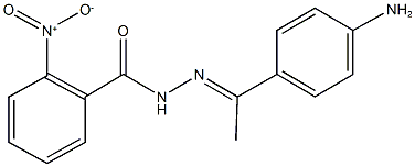 N'-[1-(4-aminophenyl)ethylidene]-2-nitrobenzohydrazide