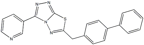 6-([1,1'-biphenyl]-4-ylmethyl)-3-(3-pyridinyl)[1,2,4]triazolo[3,4-b][1,3,4]thiadiazole