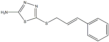 5-(cinnamylsulfanyl)-1,3,4-thiadiazol-2-ylamine|